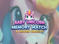 Trò chơi Baby Unicorn Memory Match & Hidden Objects trực tuyến