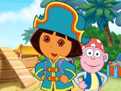 Trò chơi Dora The explorer Dora's Pirate Boat Treasure Hunt trực tuyến