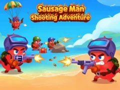 Trò chơi Sausage Man Shooting Adventure trực tuyến
