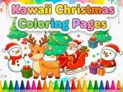 Trò chơi Kawaii Christmas Coloring Pages trực tuyến