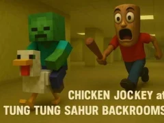 Trò chơi Chicken Jockey at Tung Tung Sahur Backrooms trực tuyến