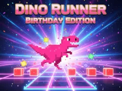 Trò chơi Dino Runner Birthday Edition trực tuyến