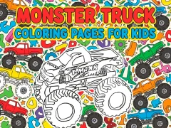 Trò chơi Monster Truck Coloring Pages For Kids trực tuyến