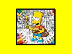 Trò chơi Back To School Simpsons Coloring Book trực tuyến