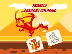 Trò chơi Friendly Dragons Coloring trực tuyến