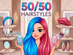 Trò chơi 50/50 Hairstyles trực tuyến