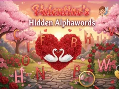 Trò chơi Valentine's Hidden Alphawords trực tuyến