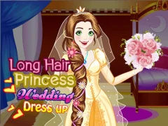Trò chơi Long Hair Princess Wedding Dress up trực tuyến