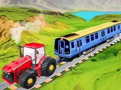 Trò chơi Chain Tractor Train Towing Game 3D trực tuyến