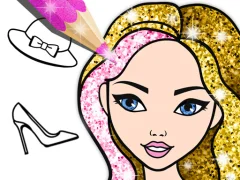 Trò chơi Fashion Coloring Book Glitter trực tuyến