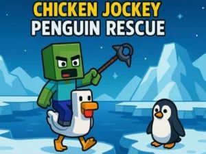 Trò chơi Chicken J Racer: Cứu hộ Penguin trực tuyến