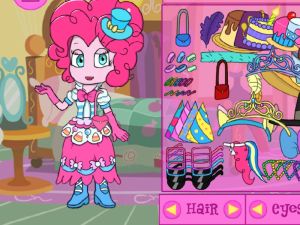 Trò chơi My Little Pony Equestria Girls Pinkie Pie Dress Up trực tuyến