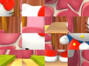 Trò chơi Câu đố video Hello Kitty trực tuyến