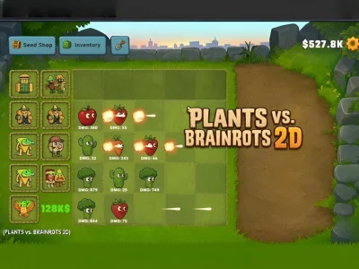 Trò chơi Plants vs Brainrots 2D trực tuyến