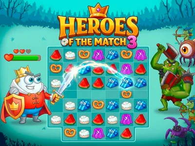 Trò chơi Heroes of the match 3 trực tuyến