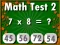 Trò chơi Math Test 2 trực tuyến