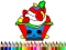 Trò chơi Back To School: Cake Coloring Book trực tuyến