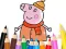 Trò chơi Coloring Book: Mommy Pig Winter trực tuyến