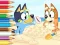 Trò chơi Coloring Book: Bluey On The Beach trực tuyến