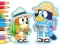 Trò chơi Coloring Book: Bluey Camping trực tuyến
