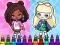 Trò chơi Coloring Book: Aha World Sporty Girl trực tuyến