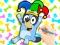 Trò chơi Coloring Book: Clown Bluey trực tuyến