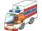 Trò chơi Cartoon Ambulance Puzzle trực tuyến