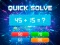 Trò chơi Quick Solve trực tuyến