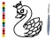 Trò chơi Back To School: Swan Coloring Book trực tuyến