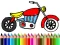 Trò chơi Back To School: Motorbike Coloring trực tuyến