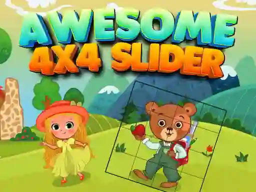 Trò chơi Awesome 4x4 Slider trực tuyến