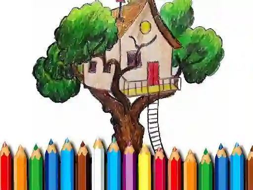 Trò chơi Tree House Coloring Book trực tuyến