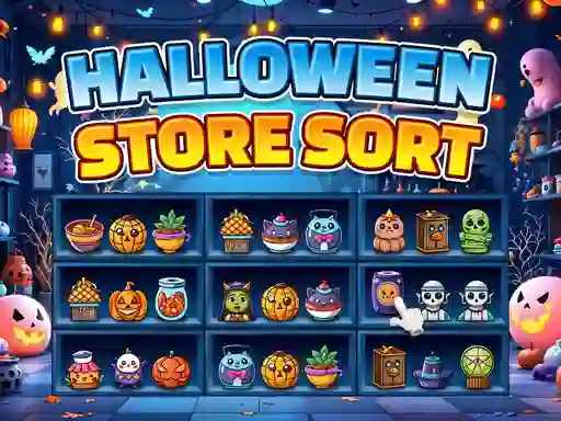 Trò chơi Halloween Store Sort trực tuyến