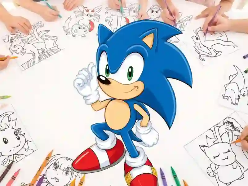 Trò chơi Sonic Coloring trực tuyến