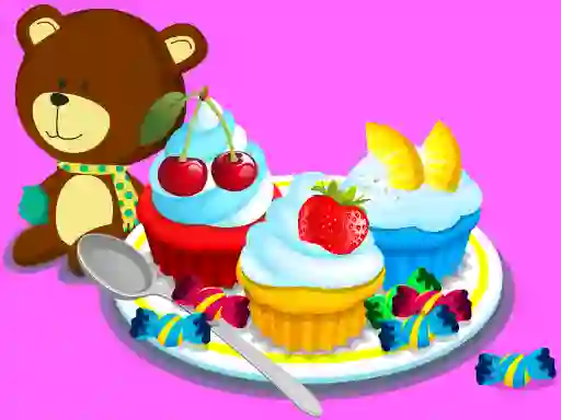 Trò chơi Cooking Colorful Cupcakes trực tuyến