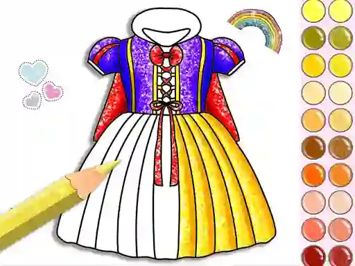Trò chơi Princess Glitter Coloring trực tuyến