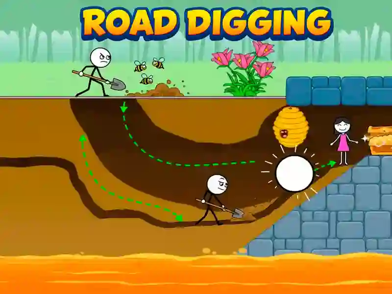 Trò chơi Road Digging trực tuyến