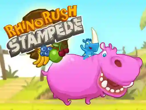 Trò chơi Rhino Rush Stampede trực tuyến