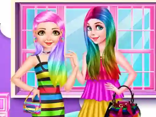 Trò chơi Princess Rainbow Look trực tuyến