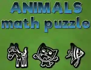 Trò chơi Animals Math Puzzles trực tuyến