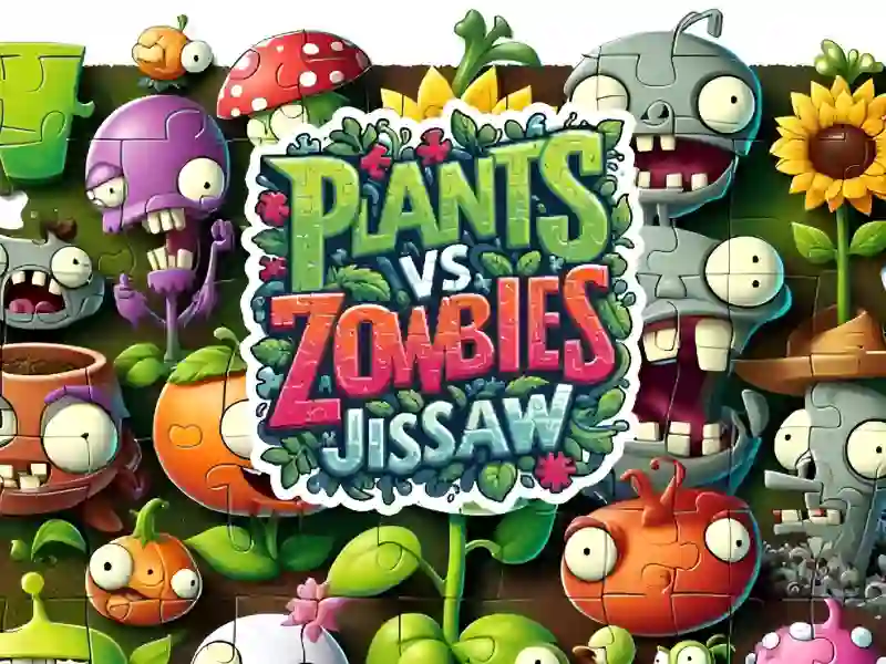 Trò chơi Plants vs Zombies Jigsaw trực tuyến