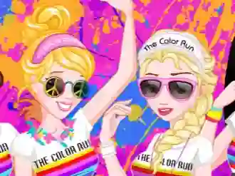 Trò chơi Princess Color Run trực tuyến