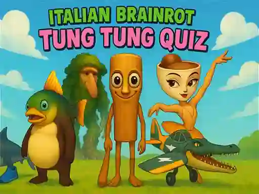 Trò chơi Italian Brainrot tung Tung Quiz trực tuyến