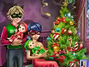 Trò chơi Dotted Girl Family Christmas trực tuyến