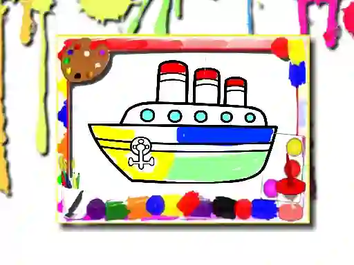 Trò chơi Boats Coloring Book trực tuyến
