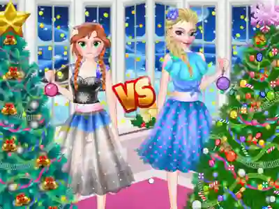 Trò chơi Ellie VS Annie Christmas Tree trực tuyến