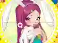 Trò chơi Winx bunny style: Round Puzzle trực tuyến