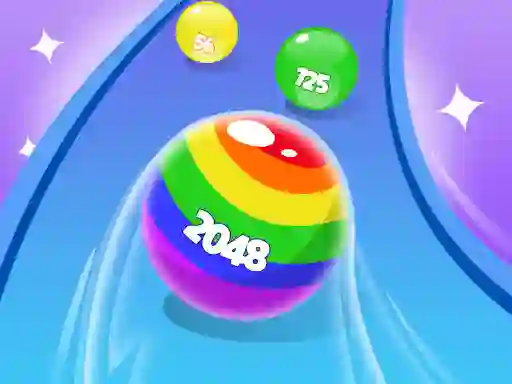 Trò chơi 2048 Run Gorgeous Balls trực tuyến