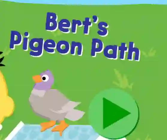 Trò chơi 123 Sesame Street: Bert's Pigeon Path trực tuyến