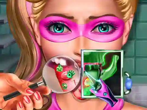 Trò chơi  Super Doll Tongue Doctor trực tuyến